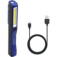 Luz de Trabajo Recargable COB LED Lámpara de Inspección con Cable de Carga USB Super Brillo Magnética Luz de Inspección…